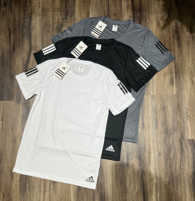 Kit com 3 camisetas dri fit adidas